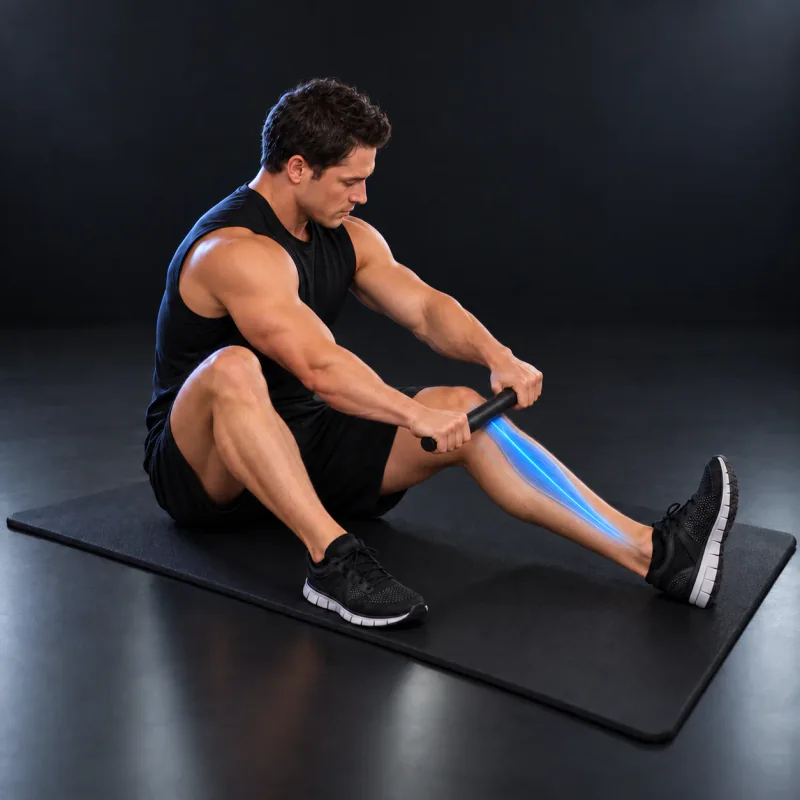 Tibial Anterior - Liberación Miofascial (SMR): posición final
