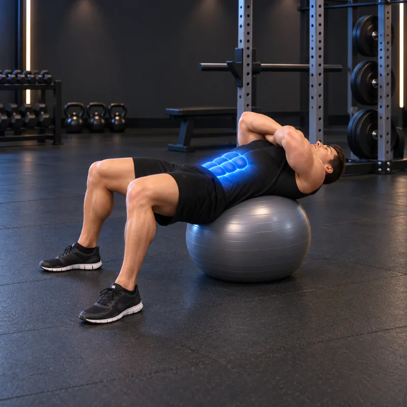 Encogimiento Abdominal en Fitball