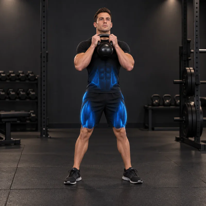 Sentadilla Goblet con Kettlebell
