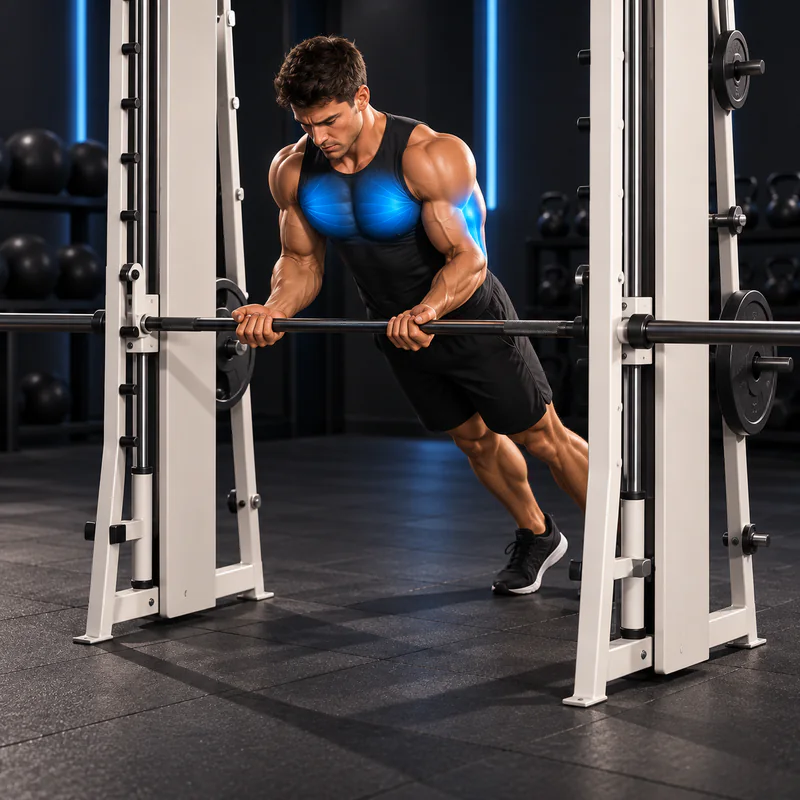 Flexiones Inclinadas con Agarre Invertido