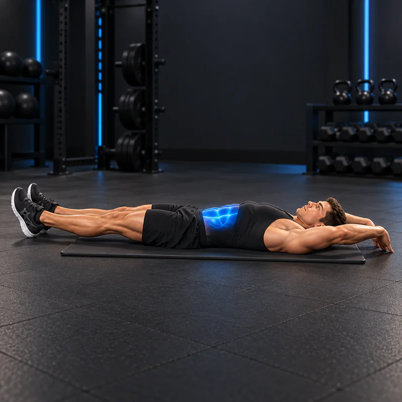 Abdominal en Navaja: posición inicial