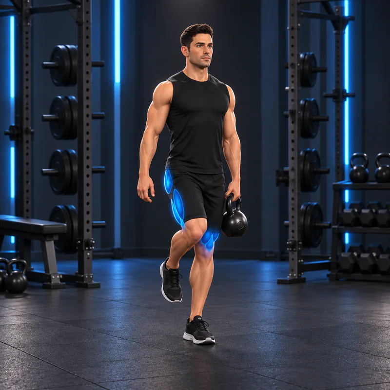 Peso Muerto a una Pierna con Kettlebell