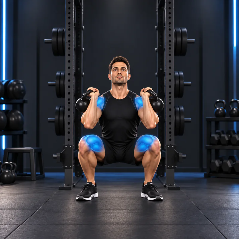 Thruster con Kettlebells