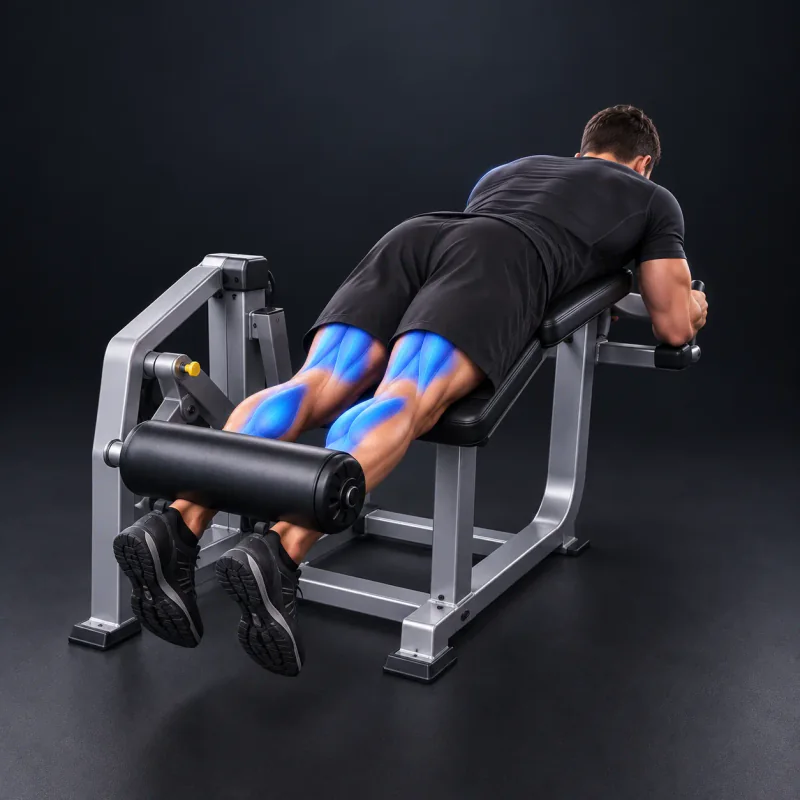 Curl Femoral Tumbado en Máquina