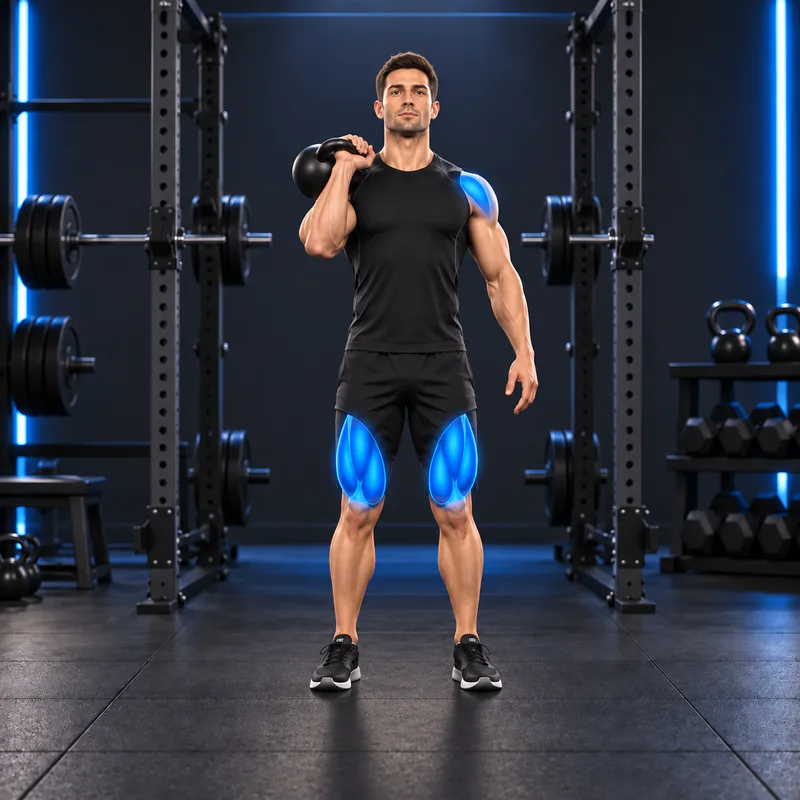 Jerk a un Brazo con Kettlebell