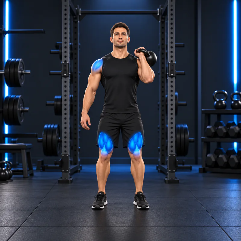 Push Press a un Brazo con Kettlebell