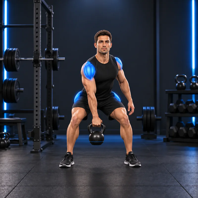 Split Snatch a un Brazo con Kettlebell