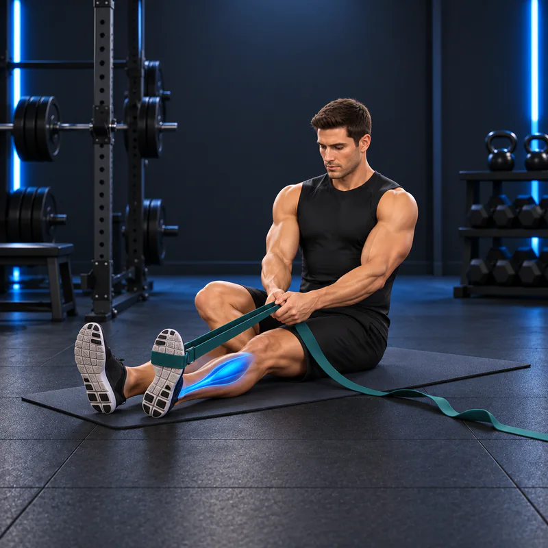 Estiramiento del tibial posterior