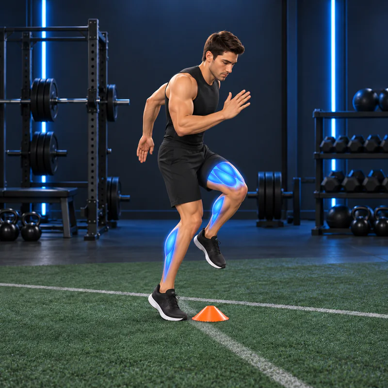 Ejercicio de Sprint con Un Cono: posición final