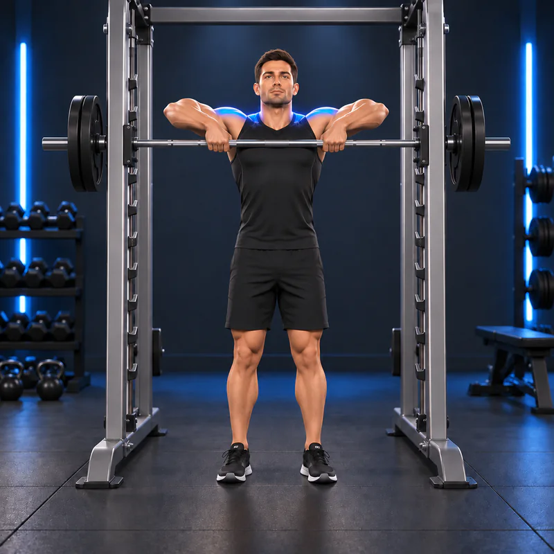 Remo Vertical en Multipower: posición final