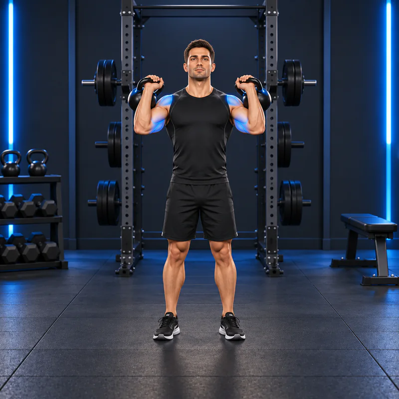 Press Militar con Dos Kettlebells