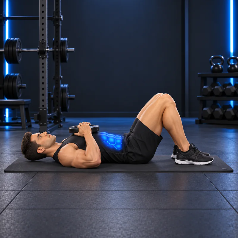 Encogimientos Abdominales con Peso