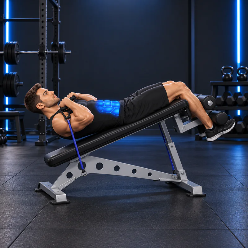 Abdominales con Peso y Bandas